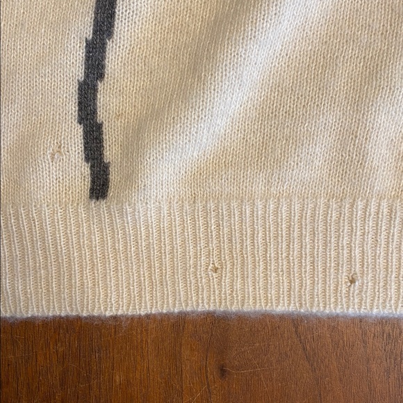 Vintage 80s William Kasper California Flower Cashmere Sweater - Picture 5 of 5